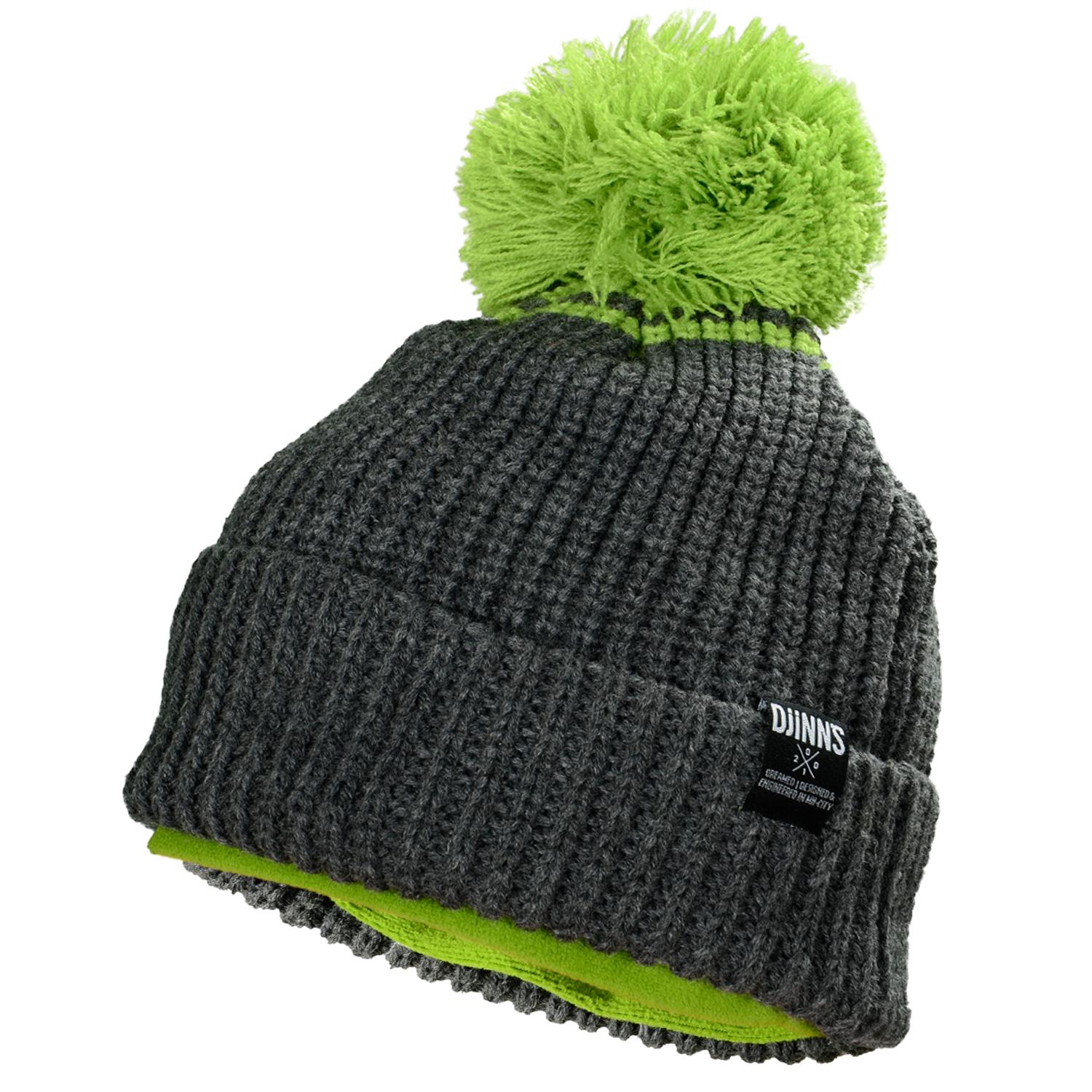 Foto Djinns Double Fleece Gorro Gris Oscuro Verde