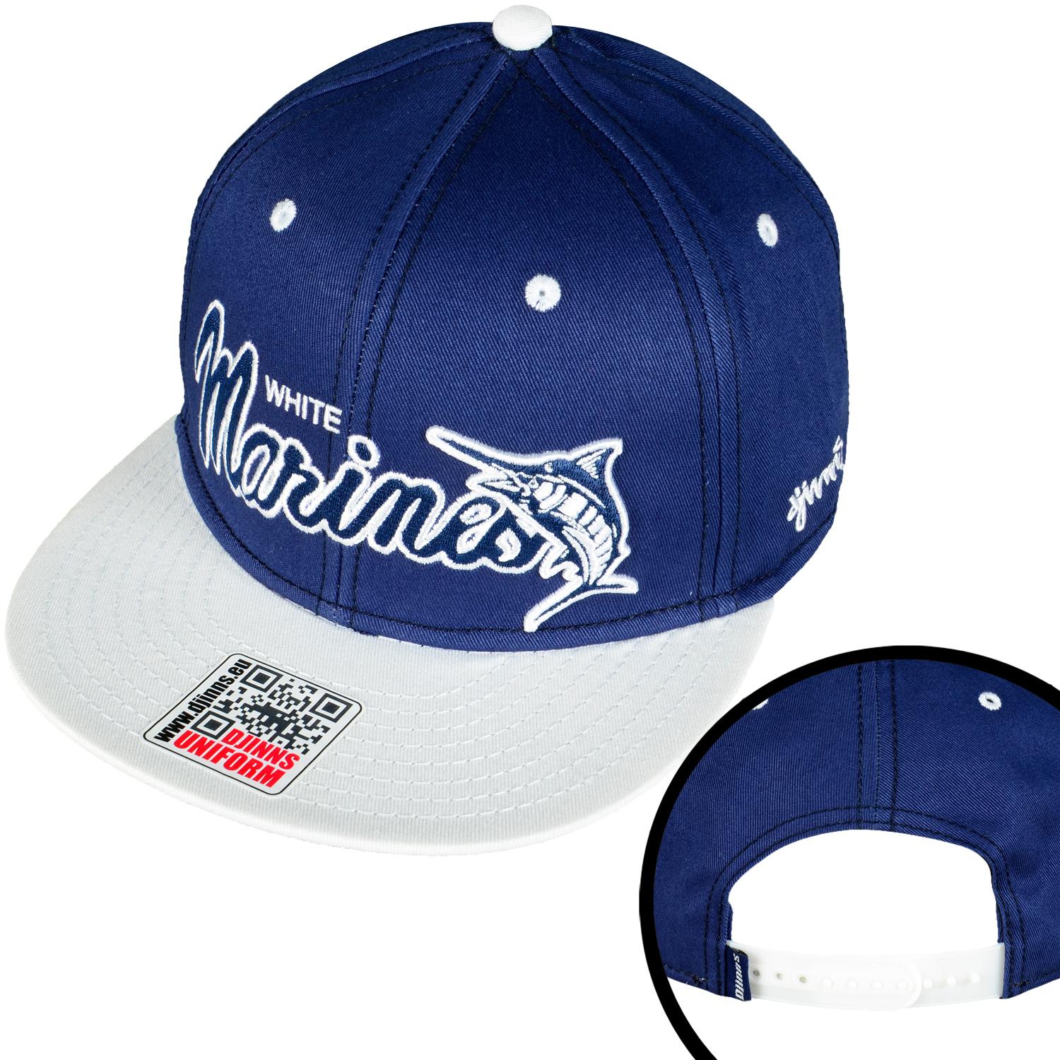 Foto Djinns Marines Snapback Cap De Color Azul Oscuro Blanco