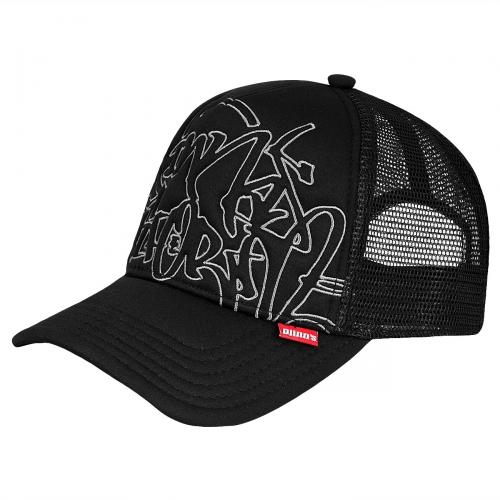 Foto Djinns Stitched Bombing High Fitted Trucker gorra negra
