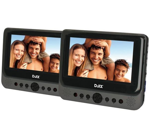 Foto Djix Doble reproductor de DVD portátil PVS 702-60LDP TWIN 2 pantallas 7