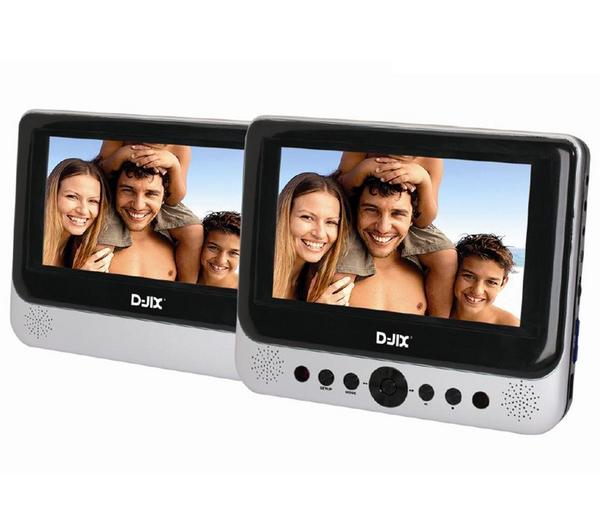 Foto Djix Reproductor de DVD portátil + monitor PVS 712-30L Twin 2 pantallas 7