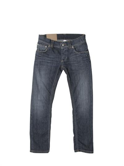 Foto dking jeans slim fit de 5 bolsillos lavados a piedra