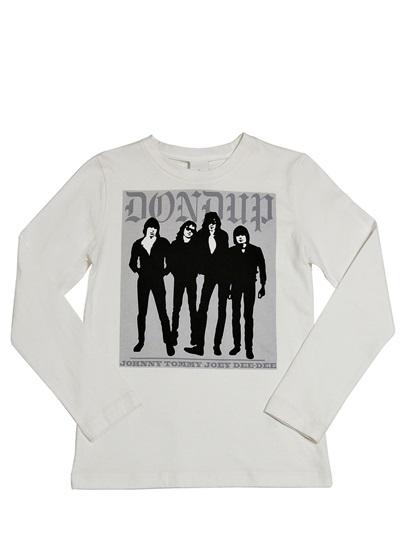 Foto dking t-shirt de algodón jersey estampado ramones