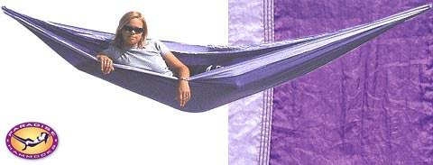 Foto Doble hamaca en morado y lila