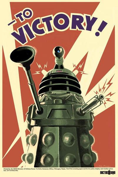 Foto Doctor Who Set De 5 PóSteres Dalek To Victory 61 X 91 Cm