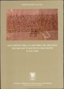 Foto Documents Per A La Història De Granada Del Regnat D Alfons..) (lg 9788400078461)