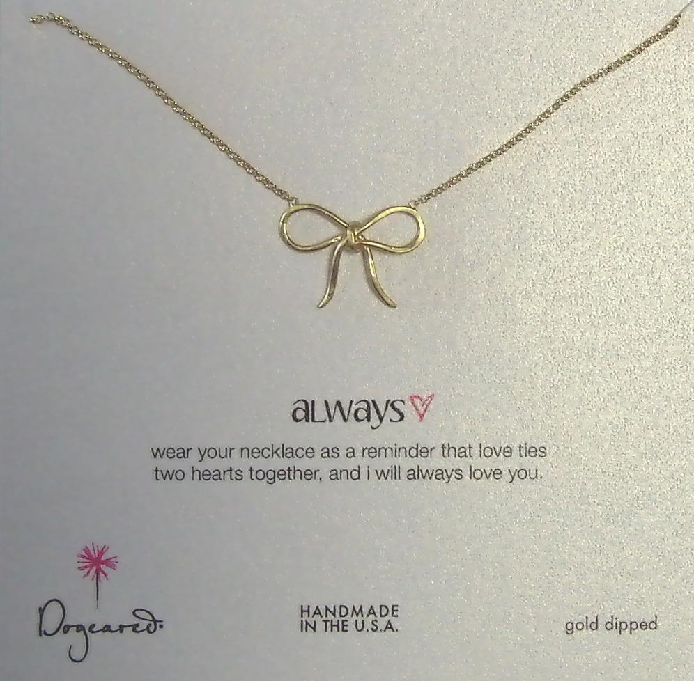 Foto Dogeared Joyas de la mujer Always Bow Necklace 1LGG200000500