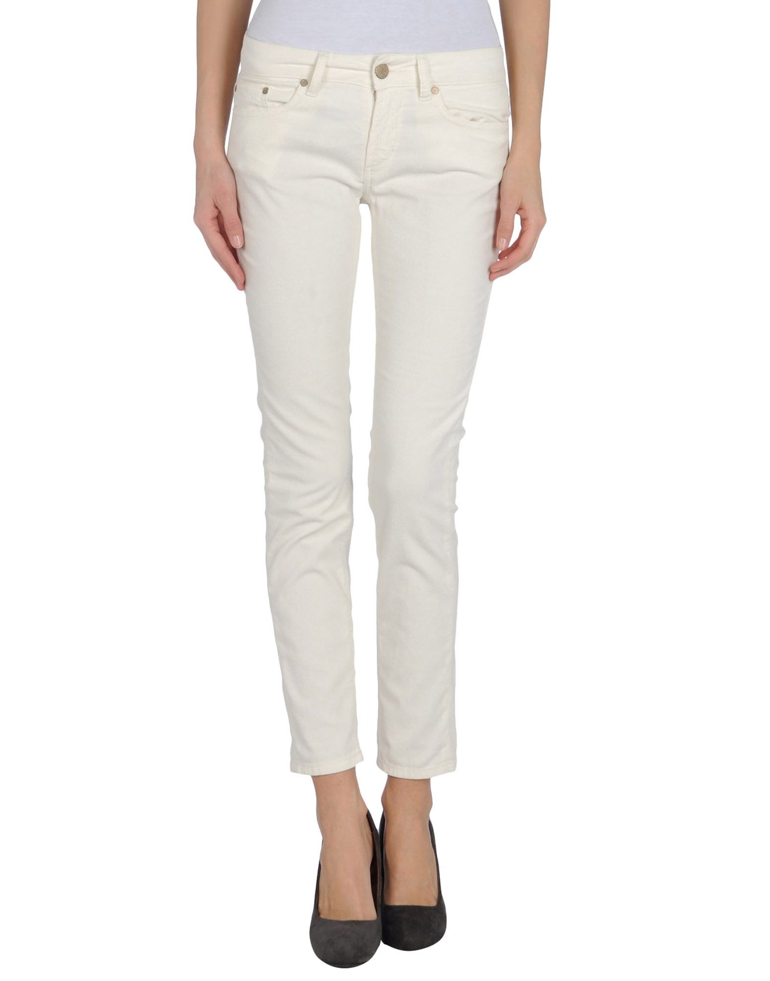 Foto Dondup Pantalones Mujer Marfil
