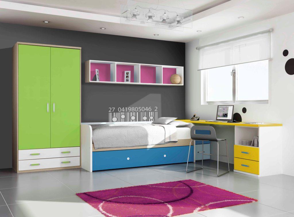 Foto Dormitorio Juvenil : Coleccion COULEUR 257