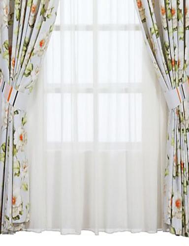 Foto (Dos paneles) holand país floral cortinas de ahorro de energía