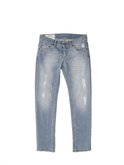 Foto dqueen jeans denim blanqueados slim fit de 5 bolsillos