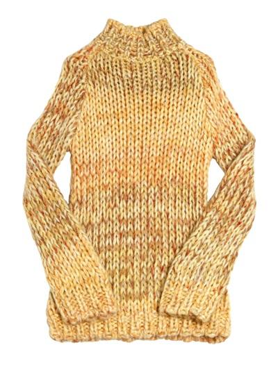 Foto dqueen suéter de cuello redondo pesado largo