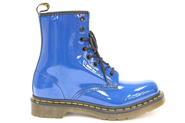 Foto DR MARTENS 1460 Lamper Boots BLUE PATENT Size: 3