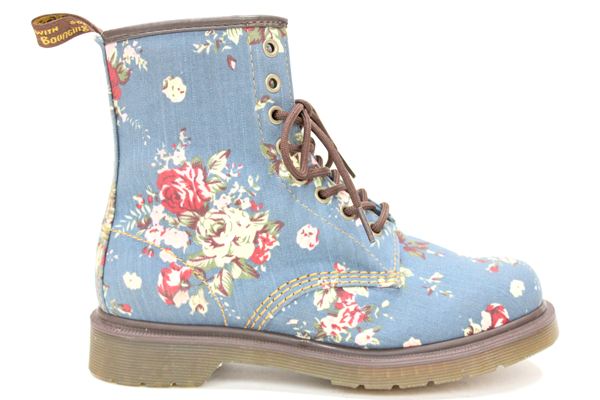 Foto DR MARTENS Castel Floral Boots DENIM Size: 3