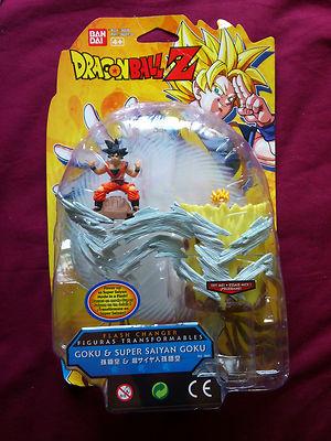 Foto Dragon Ball Z Son Goku + Super Saiyan Transformable Flash Changer Action Nuevo