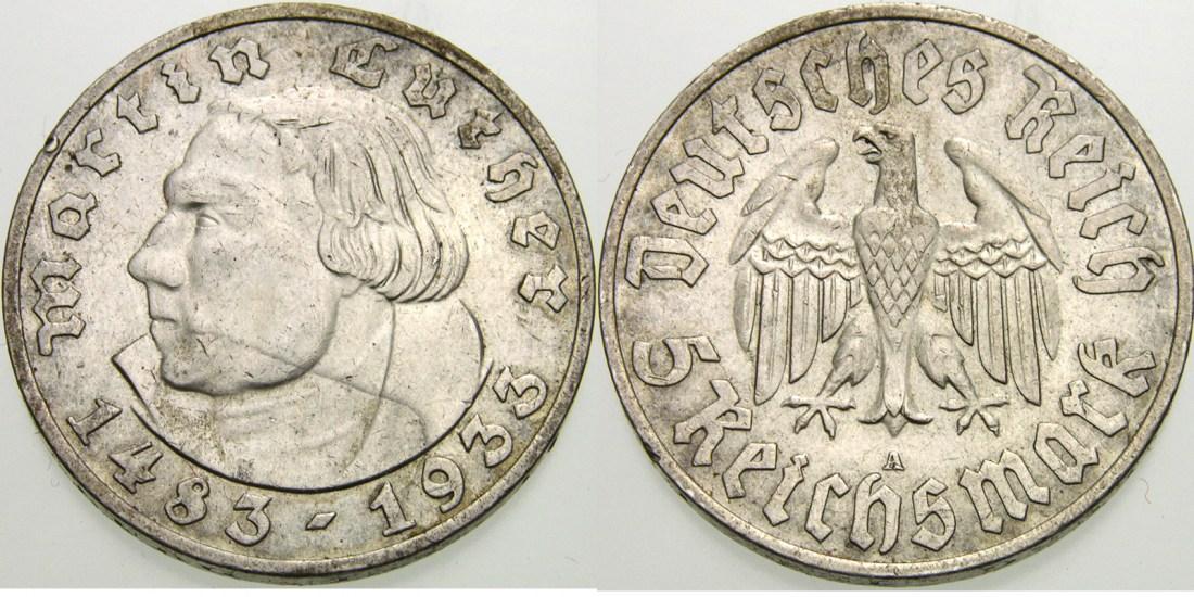Foto Drittes Reich Reichsmark 1933 A