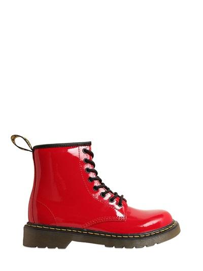 Foto dr.martens botas de charol de piel delaney kids