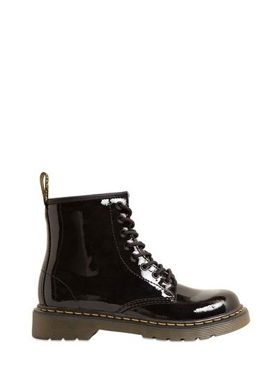 Foto dr.martens botas de charol de piel delaney kids