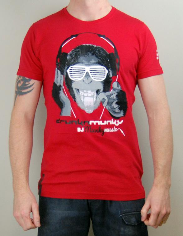 Foto Drunknmunky Dolby Tee - Formula Red