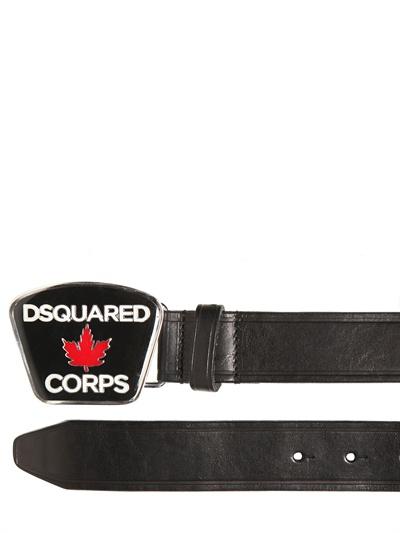 Foto dsquared 3.5cm dsquared corps enameled belt