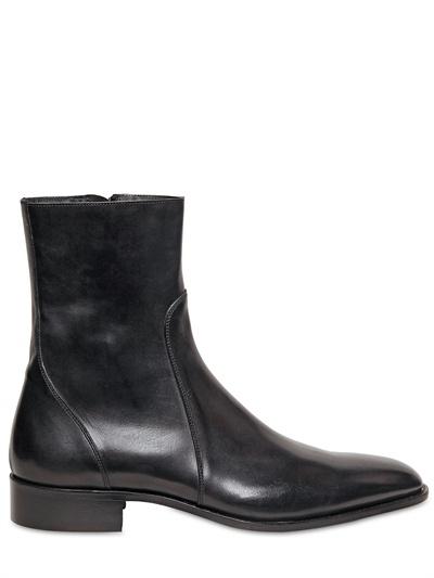 Foto dsquared botas puntiagudas de piel cepillada 25mm