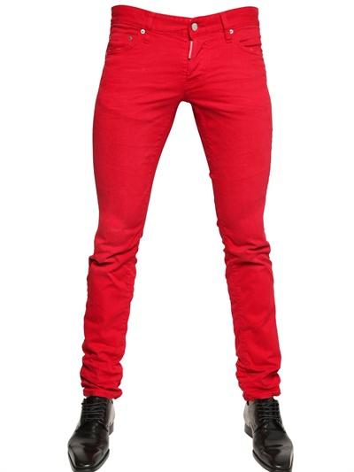 Foto dsquared jeans bull de denim teñido slim fit 18.5cm