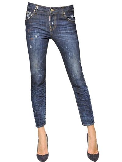 Foto dsquared jeans cool girl de denim de algodón