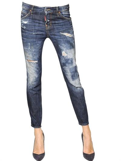 Foto dsquared jeans cool girl de denim de algodón