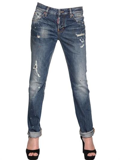 Foto dsquared jeans denim de algodón lavado 90's
