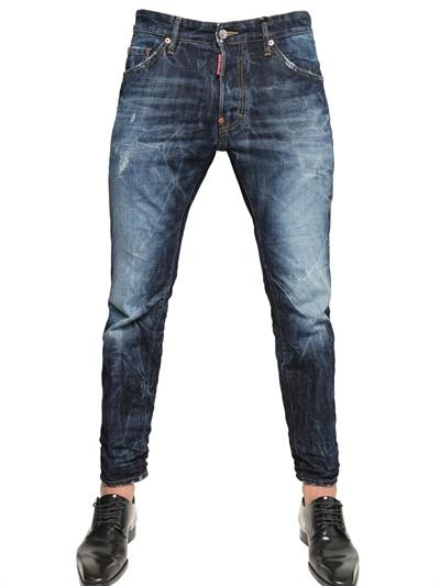 Foto dsquared jeans denim de algodón picker cool guy 16cm