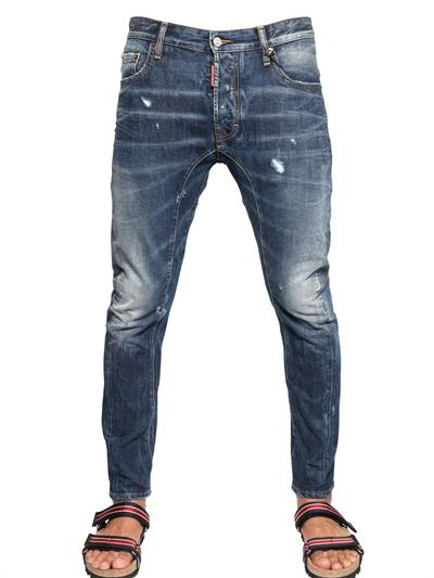 Foto dsquared jeans tidy biker en denim 17cm