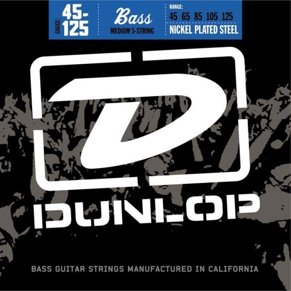 Foto Dunlop Nickel Plated Steel Bass Medium 5 strings 45-130 DBN2025