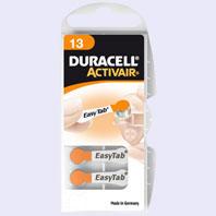Foto Duracell DA13 - 1.4v hearing aid battery