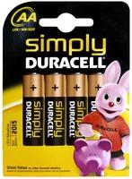 Foto Duracell MN1500B4S - simply aa 4 pack