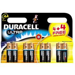 Foto Duracell MN1500ULTRA-B8 Duracell Ultra Alkaline Battery AA Size (8 ...