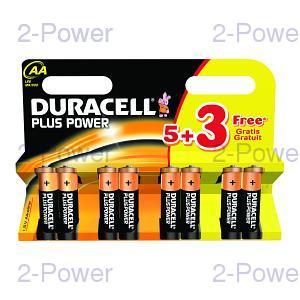 Foto Duracell plus power aa 5 + 3 free pack