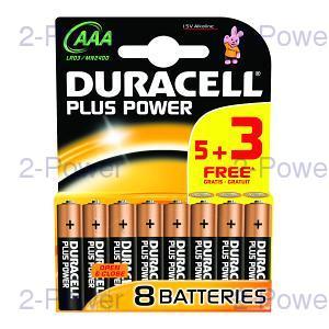Foto Duracell plus power aaa 5 + 3 free pack