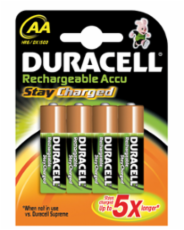Foto Duracell Stay Charged AA 4pcs