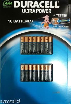 Foto Duracell Ultra Power 16 Aaa Batteries + Tester