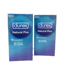 Foto Durex Natural Plus 12 Unidades Pack 2x1