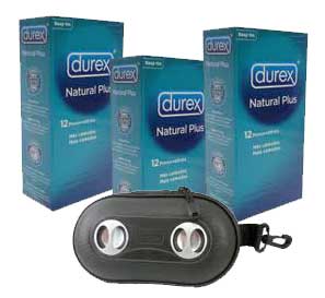 Foto Durex Natural Plus 12 Unidades Pack 3 cajas + Altavoces