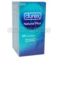 Foto Durex preservativos natural plus 24 unidades.