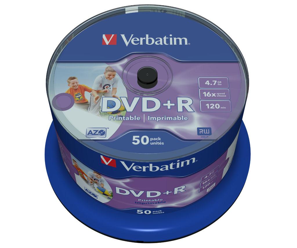 Foto DVD+R 4.7GB 16x 50 pk Spindle Printable