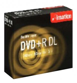 Foto Dvd+r imation 8,5gb 2.4x dl doble capa slim (pack 10 ud)