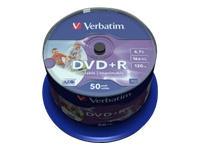 Foto DVD+R Verbatim 4,7GB 50pcs Pack 16x Wide printable ID brande