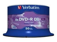 Foto DVD+R Verbatim 8,5GB 50pcs Pack double 8x Spindel