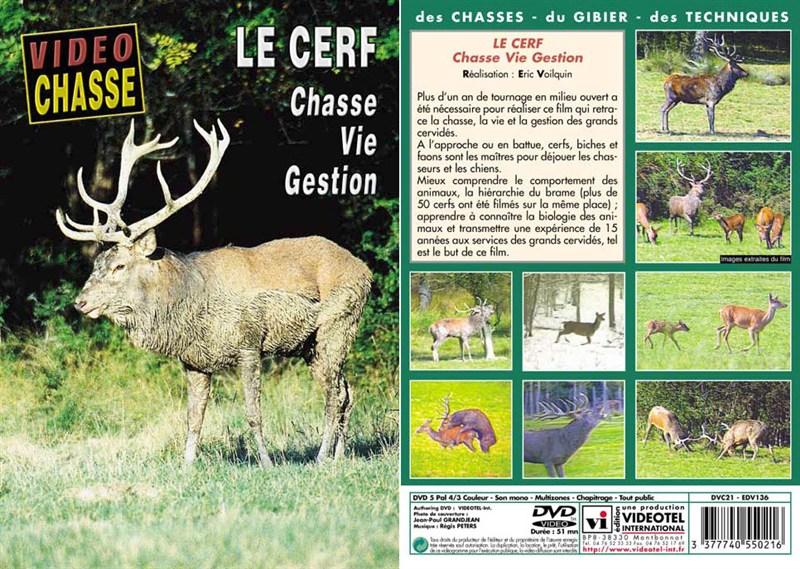 Foto dvd - le cerf : chasse, vie, gestion - chasse du grand gibier - vidéo chasse le cerf, chasse vie gestion