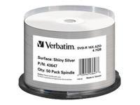 Foto DVD-R Verbatim 4,7GB 50pcs Spindel Shiny Silver Thermo
