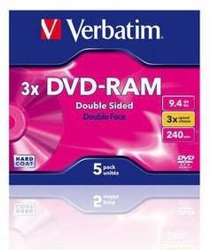 Foto Dvd-ram 9.4gb 3x Type4 Supl Removable 5pk