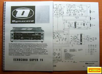 Foto Dynacord Echocord S-75 Operating Instruction Manual